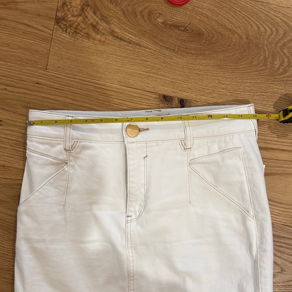 Democracy White Denim Skirt Size 6 - Picture 8 of 10
